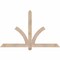 Ekena Millwork Redmond Smooth Timber Gable Bracket, Douglas Fir, 60"W x 38"H x 1 1/2"D x 3 1/2"F, 15/12 Pitch GBW060X38X0204RED00SDF - alternate 1